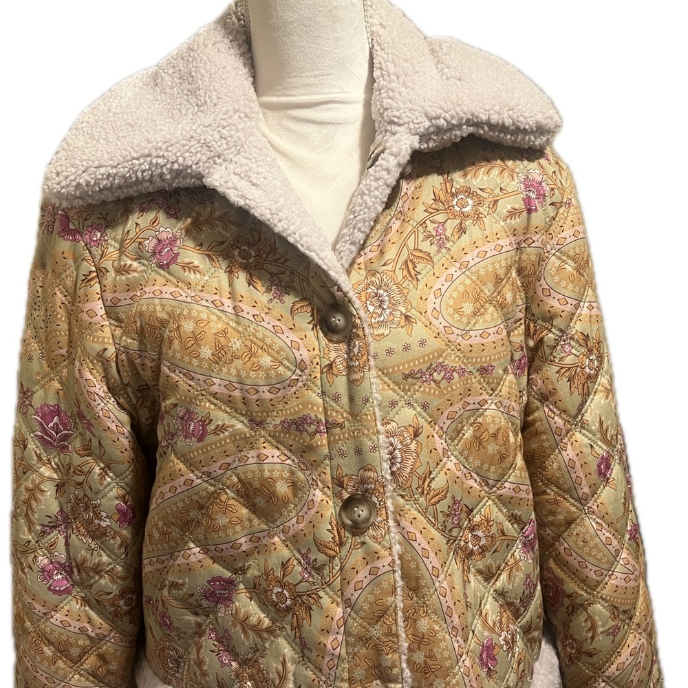 NWT.  Spell Belladonna Reversible ShearingJacket